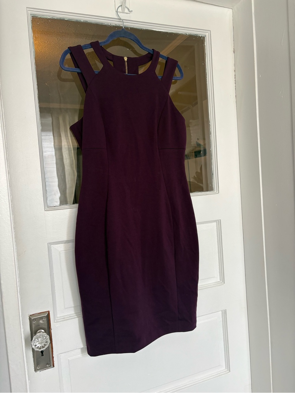 Calvin Klein Plum Sleeveless Sheath Dress